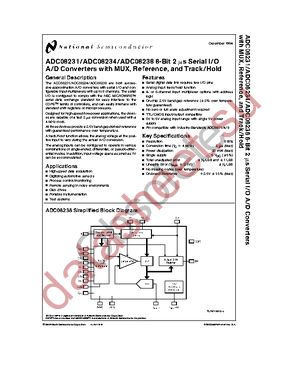 ADC08234BIN datasheet  